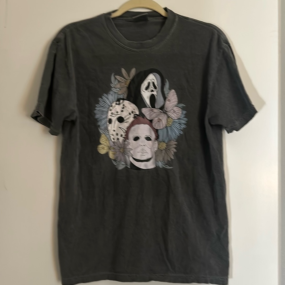 Vintage Horror Floral Movie Killer Oversized